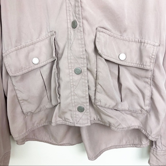 FREE PEOPLE S dusty purple cargo hooded jacket - Picture 3 of 7